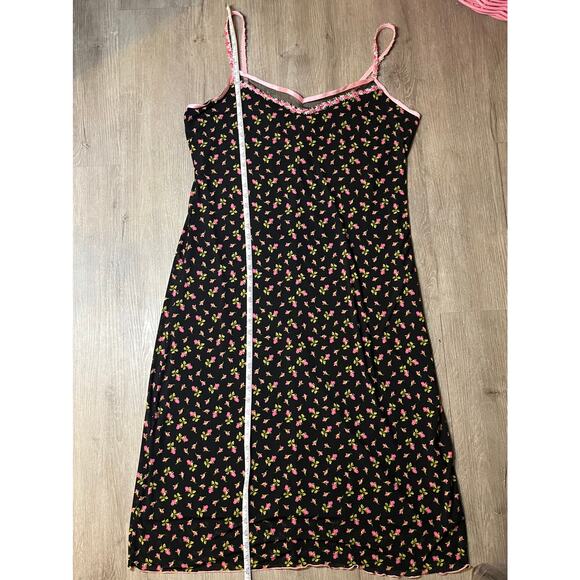 Betsey Johnson X Forever21 Y2K Floral Slip Dress 3X Feminine Lace Party Cocktail - Picture 13 of 14